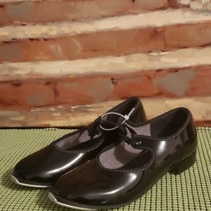Dance Mates Black Tap Shoes, Size 11